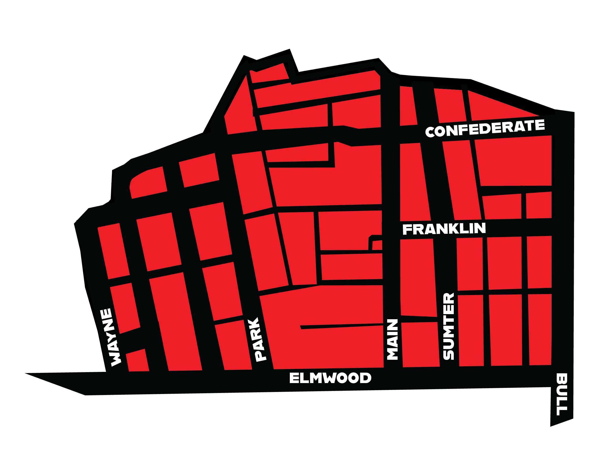 Uptown Columbia SC Map